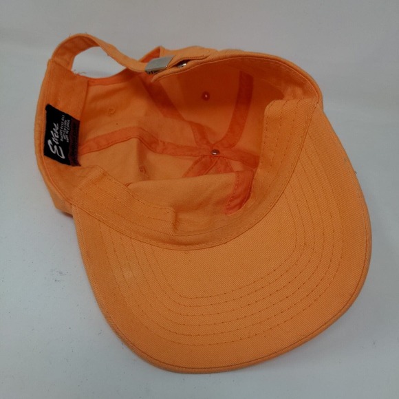 Etkos Men's Slideback Hat Orange Size OSFA Blank 100% Cotton - Picture 6 of 7